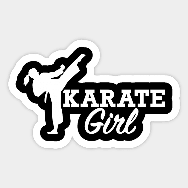 Karate girl Sticker by Designzz